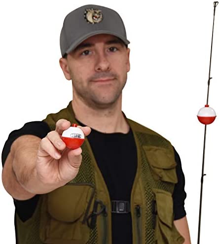 16 Fishing Bobbers for Fishing Assortment Large Bobbers & Small Bobbers – Fish Bobbers Red and White – Floats Fishing Floats and Bobbers – 16 Bobber for Fishing Bobbers Red and White– Fishing Bobbers