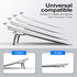 ZELMINE Computer Keyboard/Calculator/Laptop Stand, Portable Anti-Slip, Zinc Alloy,Keyboard Stands Compatible with MacBook Air/Pro, Lenovo, Dell XPS, HP, 10-15.6 Inches Laptops and Keyboards?Grey?