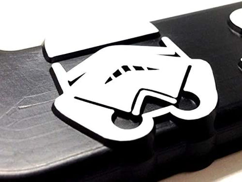 Custom Car Gear (2) Star Wars Storm Troopers License Plate Frames Bracket 3D Raised Letters, Black w/White Lettering