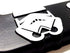 Custom Car Gear (2) Star Wars Storm Troopers License Plate Frames Bracket 3D Raised Letters, Black w/White Lettering
