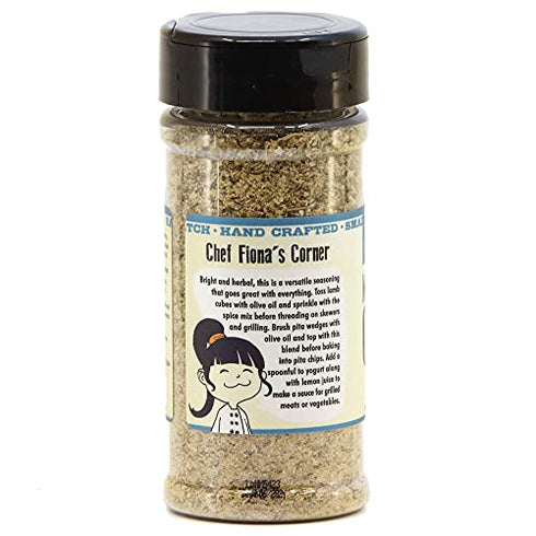 The Spice Lab Greek Seasoning: Mediterranean Citrus Herb - Excellent Blend for the Air Fryer - All Natural Lemon Seasoning for Chicken, Lamb & Fish - Kosher & Clean Label – 5.1 oz Shaker– 7605