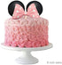 Minnie Mouse Cake Topper Bow and Ears for Birthday (Pink)