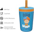 Zak Designs 15oz Blippi Kelso Tumbler Set, BPA-Free Leak-Proof Screw-On Lid with Straw Made of Durable Plastic and Silicone, Perfect Bundle for Kids, 2 Count (Pack of 1)