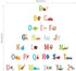DECOWALL DS-8023 Alphabet ABC with Pictures Kids Wall Stickers Wall Decals Peel and Stick Removable Wall Stickers for Kids Nursery Bedroom Living Room (Small) Decor