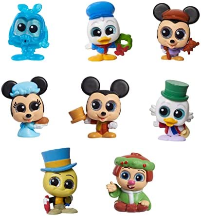 Disney Doorables Mickey’s Christmas Carol Collector Peek, Officially Licensed Kids Toys for Ages 5 Up, Gifts and Presents