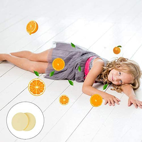 24 Pack Replacement Steam Mop Scent Disc Steam Mop Citrus Fresh Fragrance Scented Pad Compatible with Bissell Powerfresh and Symphony Series Fits Model 1940, 1806 and 1132