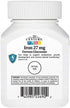 21st Century Iron 27 Mg Ferrous Gluconate Tablets, 110Count