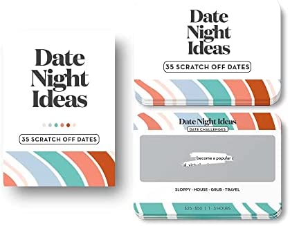 Romantic Couples Gift - Fun & Adventurous Date Night Box - Scratch Off Card Game with Exciting Date Ideas for Couple: Girlfriend, Boyfriend, Newlywed, Wife or Husband.