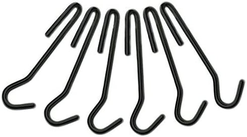 Cuisinart Chef's Classic Cookware Universal Pot Rack Hooks, Matte Black, Set of 6