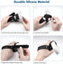 KIWI design Controller Grips Compatible with Quest 2 Accessories, Silicone Grip Cover Protector with Knuckle Straps (Black, 1 Pair)