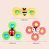 3PCS Suction cup spinner toys for 1 2 Year old boys|Spinning top baby toys 12-18 months|First birthday baby gifts for 1 Year old girls|Sensory toys for toddlers 1-3