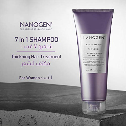 Hair Thickening Treatments for Women by Nanogen 7-in-1 Shampoo 240ml