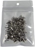 RUBYCA 100 Sets 9MM Silver Color Bullet Cone Spike and Stud Metal Screw Back for DIY Leather-Craft