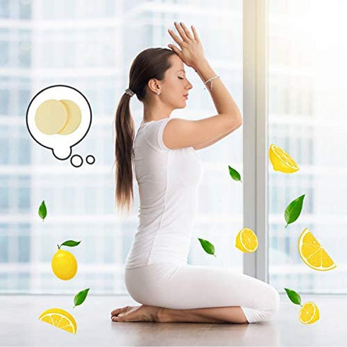 24 Pack Replacement Steam Mop Scent Discs Steam Mop Fragrance Discs Pads Compatible with Bissell Powerfresh and Symphony Series Fits Model 1940, 1806 and 1132, Lemon Fresh Fragrance