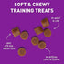 Cloud Star Tricky Trainers Chewy & Grain Free, Low Calorie Dog Training Treats, Baked in the USA, Liver 5 oz.