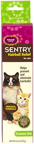 Sentry Hairball Relief for Cats,Malt Flavor,4.4 Ounces