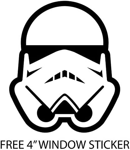 Custom Car Gear (2) Star Wars Storm Troopers License Plate Frames Bracket 3D Raised Letters, Black w/White Lettering