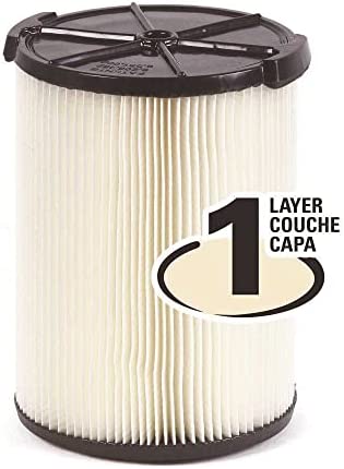 RIDGID Everyday Dirt 1-Layer Pleated Paper Filter