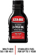 STA-BIL Full Synthetic 2-Cycle Oil - With Fuel Stabilizer For Up To 12 Months Protection - 5 Gallon Multi-Mix - 50:1/40:1 Mix Ratios - Low Smoke Formula, 2.6 fl. oz. (22403)