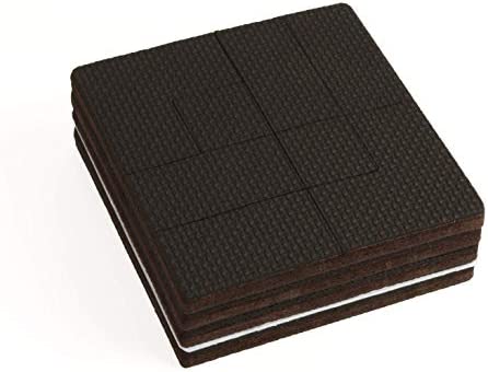 Slipstick GorillaPads 4 Inch Non Slip Furniture Gripper Pads (Pre-Scored to Cut to Size) Stops Sliding and Protects All Hard Floor Surfaces, Optional Self-Stick Adhesive, Square, CB140
