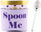 Kanudle Mom's Ice Cream Spoon with Ice Cream Pint Holder Sleeve | Engraved Stainless Steel | Mom Gift from Son Daughter Husband