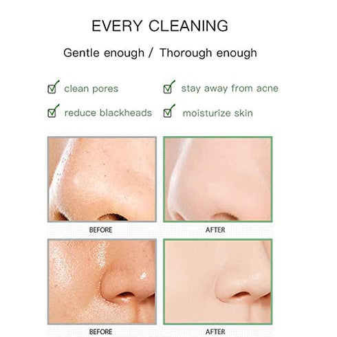 Eliversion Green Tea Purifying Clay Clean Face Mask, Cleansing Mask Mud Mask for Men and Women, Moisturizing Oil Control Shrink Remove Blackheads, Shrink Pores, Improve Skin Tone (Green Tea)