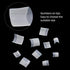 Fake Nails 500PCS Short Square Nail Tips Half Cover French Acrylic Nails