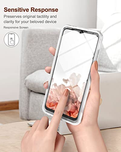 SURITCH Compatible with Moto G Pure Case, Built-in Screen Protector for Motorola Moto G Pure Phone case, 360° Full-Body Protective Shockproof Cover