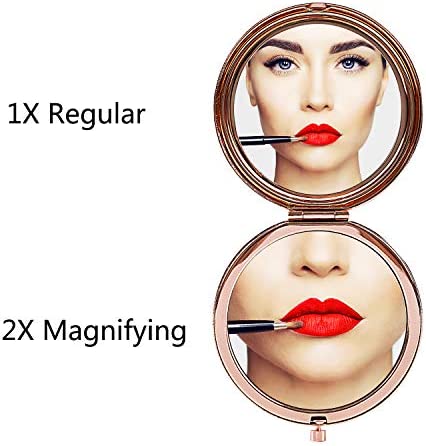 Ueerdand Daughter Gifts from Mom and Dad, Birthday Graduation Gifts for Her, Christmas Holiday Sentimental Present for Women Girls, Rose Gold Purse Pocket Makeup Compact Mirror