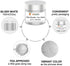 Mica Powder for Epoxy Resin, 100g Pearl Silver White Premium Slime Pigment, Upgrade Color Pigment for Soap, Paint, Nail Art, Bath Bomb (3.52oz)