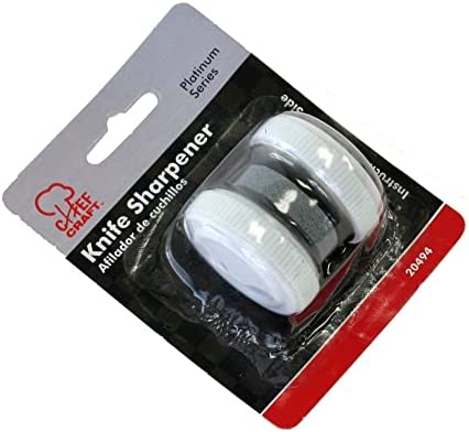 Chef Craft Select Roller Style Knife Sharpener, 2 inches in length, White