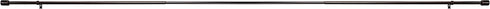 Amazon Basics 1-Inch Wall Curtain Rod with Cap Finials - 36 to 72 Inch, Dark Bronze (Espresso)