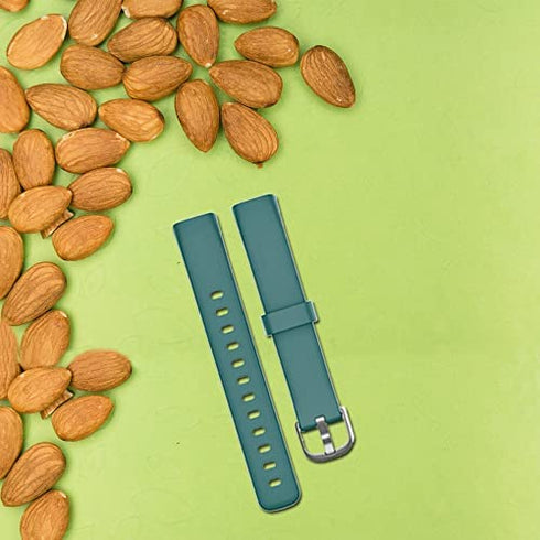 10 Pack Bands Compatible with Fitbit luxe Band Sport Watch Wrist Strap for Men Women, Luxe Silicone Watch Strap Bracelet Wristband Bands Replacement Accessories with Metal Buckle Large Size Band