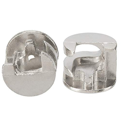 PAGOW 20 Count.Furniture Cam Lock Fasteners, 0.59X0.47 inch for Furniture Construction Sanity, Fittings Cabinet Drawer Dresser Wardrobe Furniture Panel Connecting, Joint Connector Nut