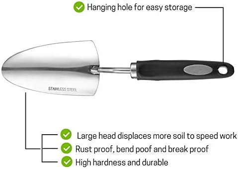 Mr. Pen- Trowel, Garden Trowel, Stainless Steel, Small Shovel, Heavy Duty, Rust Resistant, Garden Shovel, Hand Shovel, Garden Spade, Gardening Shovel, Trowel Garden Tool, Hand Trowel, Potting Shovel
