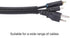 Alex Tech 25ft – 1/4 inch Split Wire Loom Tubing Wire Conduit – Black