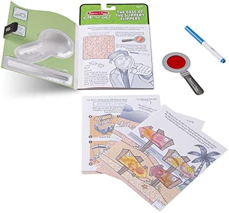 Melissa & Doug On the Go Secret Decoder Activity Book - The Case of the Slippery Flippers