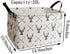 Rectangular Storage Bin Shelf Basket Canvas Fabric Toy Box,Waterproof Coating Nursery Hamper with Handles,Gift Basket for Home,Office,Clothes,Books(Deer)
