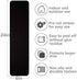 3 Pack Large 6 Inch x 24 Inch Non Slip Stair Treads Black High Traction Adhesive Pre-Cut Safety Tape/Tread Prevents Slips and Falls Outdoor