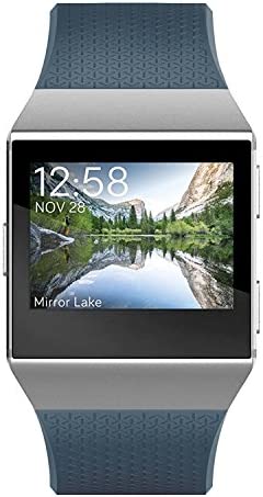 SKYLET Compatible with Fitbit Ionic Bands for Men Women, 3 Pack Soft Sport Replacement Wristbands Compatible with Fitbit Ionic Smart Watch with Buckle(Black, Slate, Gray Small)