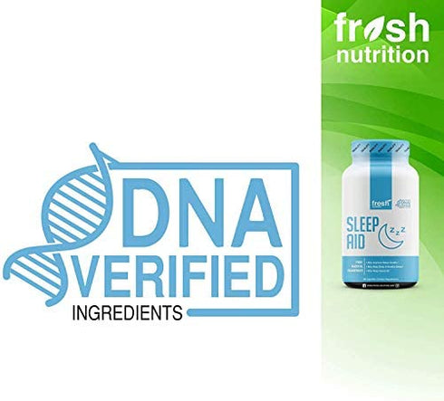 Sleep Aid - Strongest DNA Verified - Melatonin, KSM-66 Ashwagandha, L-Theanine, Glycine, Vitamin B8 Inositol, Vitamin C – Strong Natural Sleep Aids for Adults Extra Strength Sleeping Pill - Vegan Safe
