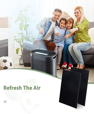 6-Pack HRF-A100 Carbon Pre Filter Compatible with Honeywell HPA100, HPA090 Series Air Purifiers, Thickened to 1/4 Inch