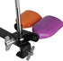Mowind Bicolor Cowbell for Drum Set High and Low Tones Double Mounted Bell Kit Percussion Instruments Medium Size