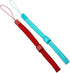 Jadebones 2X Silicone Skin Case Cover with Wrist Strap for Wii Remote Controller (Red+Blue)