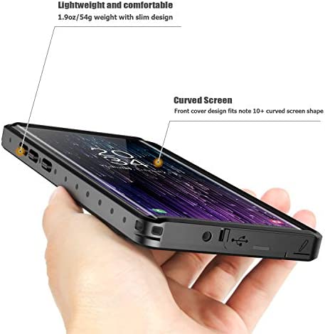 SPIDERCASE for Samsung Galaxy Note 10+ Plus Waterproof Case, Built-in Screen Protector Fingerprint Unlock with Film, Shockproof Full Body Cover Waterproof Case for Samsung Galaxy Note 10+ Plus 5G 2019