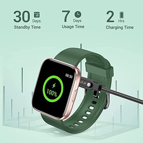 FITNIV Smart Watch, Touchscreen Fitness Tracker with Heart Rate & SpO2 Monitor, Sleep Tracking, IP68 Waterproof Pedometer Smartwatch Compatible with iPhone and Android Phones for Women Men