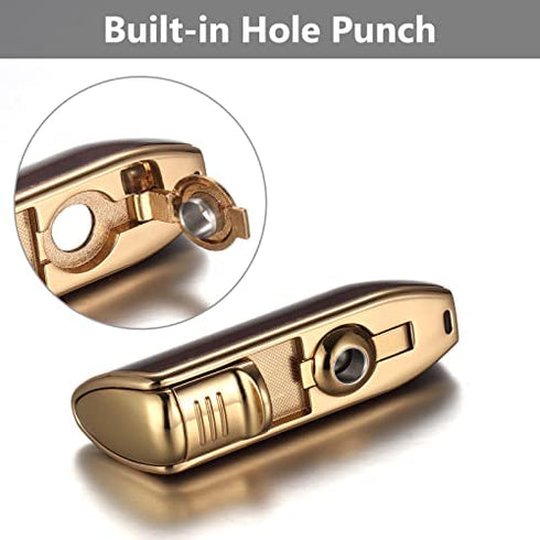 Butane Torch Lighter, Triple Jet Flame Lighters Durable Metal Body Portable Size with Cigar Cutter Luxury Gift Packaging, Torch Lighters Butane Refillable (Sold Without Butane)