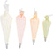 Pastry Tek Piping Bag Set, Set Of 4 Reusable Icing Bags - BPA-Free, Durable, White Silicone Pastry Bag Set, Anti Burst, Decorate Cakes, Cupcakes, Macarons, Or Cookies - Restaurantware