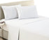 Mellanni King Flat Sheet White - Hotel Luxury 1800 Bedding Cooling Top Sheet - Softest Sheets - Wrinkle, Fade, Stain Resistant - 1 King Size Flat Sheet Only (King, White)