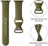 Distore Bands Compatible with Apple Watch 38mm 40mm 41mm 42mm 44mm 45mm, Soft Silicone Replacement Sport Strap Wristbands for iWatch Series 8/7/6/5/4/3/2/1 SE Women Men, Olive Green